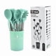 thumbnail image 1 of Set de Utensilios de Cocina de Silicona y Madera (12 Piezas) – Verde, 1 of 3