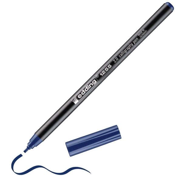 Pluma de Caligrafía edding 1255 2mm Azul Acero