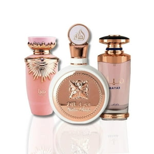 Lattafa Perfumes - Set De Perfume Lattafa Para Mujer 100 Ml Haya Fakhar Mayar