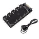 thumbnail image 2 of Divisor ARGB de 5 V y con Cable de extensión, placa base de ordenador, interfaz de sincronización, divisor de extensión RGB, concentrador, 2 of 5