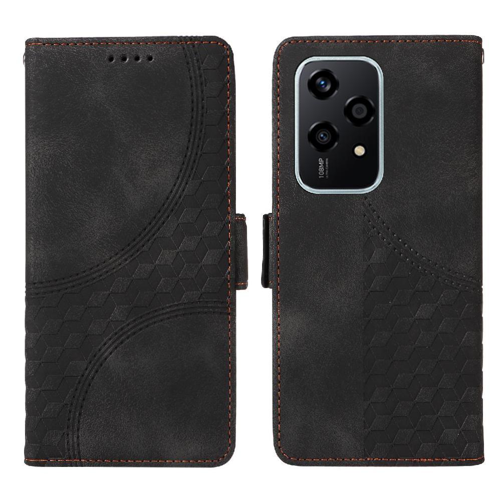 Carcasa Foxdock Honor 200 Lite 5G De Cuero Pu, Diseño Acolchado Clásico, Protección Contra Caídas Y Rayones