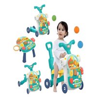 Genérico - Caminador De Bebe 4 En 1 Color Verde