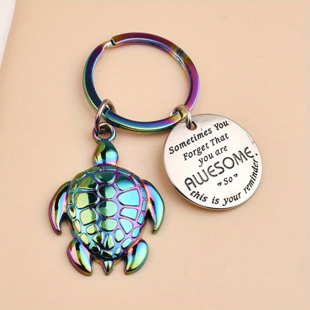 Five Color Turtle Awesome Keychain For Men, Creative Gift For Men
