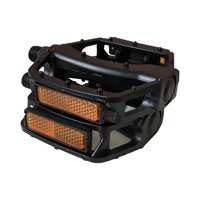 Magideal - Pedales De Bicicleta De Montaña, Pedales De Bicicleta, Ligeros, Duraderos, Accesorios Para Bicicletas, Pedales Ensanchados, Pedales Huecos Para Bicicl Negro