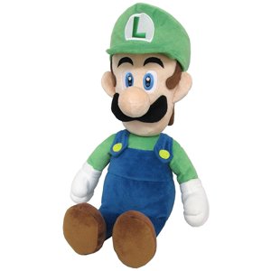 Peluche De Peluche Little Buddy Super Mario Luigi, Tamaño Mediano, 15 Cm