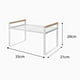 thumbnail image 5 of Repisa Organizador Multiuso Cocina Acero Madera 34cm Color Blanco, 5 of 6