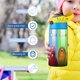 thumbnail image 5 of Garten of Banban Botella de Agua con Tapa Pop Top de Un Toque, Acero Inoxidable, a Prueba de Fugas, para Deportes, Botella Infantil azul 12 oz, 5 of 6