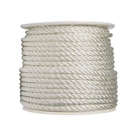 Cuerda Wellington De Nailon Retorcido, Blanca, 1/2 Pulgada X 300 Pies