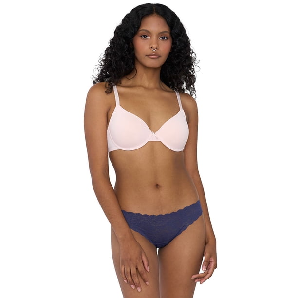 Calzón Mujer Bikini Encaje Color Azul Corona