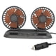 thumbnail image 1 of Ventilador De Coche De Doble Cabeza 2 Velocidades 360 Giratorio Apto Para Salpicadero Vehículo Verano, 1 of 5