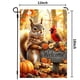 thumbnail image 5 of Bandera de jardín LienzoFest 30 × 46 cm Otoño con ardilla – Doble cara, 5 of 6
