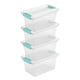 thumbnail image 1 of Caja de almacenamiento Sterilite Clip de plástico transparente mediana, paquete de 8, 1 of 9