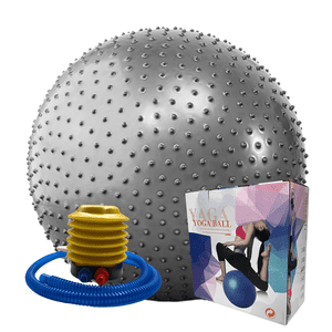 Linea Sport - Pelota Erizo De Pilates 65 Cm Con Inflador Para Ejercicio Funcional