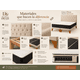 thumbnail image 5 of Cama 2 Plazas Base Dividida Respaldo Capitone Lino Beige Colchón, 5 of 10
