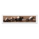 thumbnail image 1 of Cuadro Panorámico Carrera De Caballos con Marco Blanco 80x20 CM, 1 of 1
