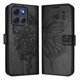 thumbnail image 2 of Funda cartera mariposa para Motorola Moto G86 con soporte y ranuras para tarjetas Negro, 2 of 5