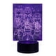 thumbnail image 1 of Lampara Ilusion 3D Guerreas K-Pop III de 7 colores, Base touch, 1 of 7