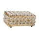 thumbnail image 2 of Caja De Joyería, Caja De Regalo De Recuerdo, Caja Organizadora De Baratijas Preciosa Rectangular Para Mujer, Color Dorado, 2 of 3
