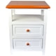 thumbnail image 2 of Set 2 Veladores Dormitorio Avon 2 Cajones Blanco Madera Claro, 2 of 3