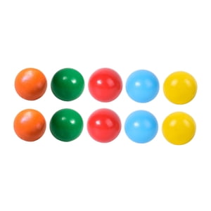 Magideal - 10 Bolas De Madera Arcoíris, Clasificación De Colores, Reconocimiento De Colores Educativo, Material De Aprendizaje Preescolar Para Niños Y Niñas, Reg Estilo B