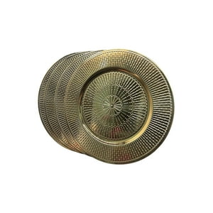 Oem - Pack 4 Plato De Decoracion Hogar Decorativo Metalico 33Cm