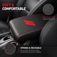 thumbnail image 2 of Cubre reposabrazos de cuero YOSRTER Durango 2021-2026 con costura roja, 2 of 6