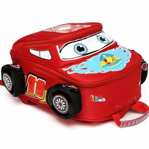 Mochila Qwzy Para Niños Pequeños, Impermeable, Con Dibujos Animados, Color Rojo