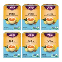 Tea Yogi Detox Tea 16 Bolsitas De Té Por Paquete (6 Paquetes) Orgánico