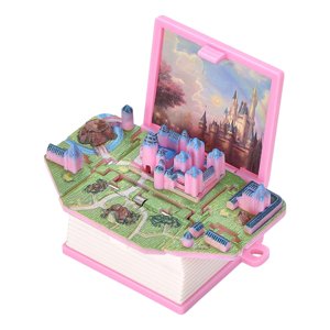 Magideal - Llavero Desplegable Con Diseño De Cuaderno, Libro Tridimensional Para Sorprender En Bolsas De Regalos Rosa Castillo