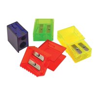 Sacapuntas The Pencil Grip Eisen Cuadrado Con 2 Orificios, Paquete De 25