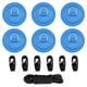 thumbnail image 5 of Anillos en D de material acero inoxidable Parches Kayak Elástico Cuerda elástica Ganchos Paddleboard PVC Inflable Barco Paddle Board Canoa Cubierta Kit de Azul, 5 of 5