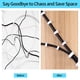 thumbnail image 3 of Clips para cables Abnii, 400 unidades, 4 mm, 6 mm, 8 mm, 10 mm, blancos con clavo de acero, 3 of 7