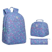 Pack Cool Escolar Mujer Gato Corazon Lila Head