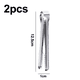 thumbnail image 2 of Pinzas para hielo de acero inoxidable para cubos de hielo Pinzas para servir cubitos de hielo con dientes, 2 of 5