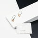 thumbnail image 2 of Aros Punto de Luz Plata Italiana 925 y Cristal Genuino Golden Shadow, 2 of 4