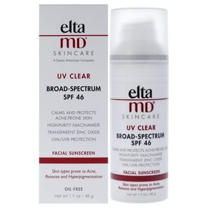 Eltamd - Protector Solar Facial Transparente Ultravioleta Spf 46 De Para Unisex - Protector Solar De 1,7 Oz