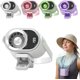 thumbnail image 1 of Ventilador clip coche aire acondicionado USB recargable LED 360° rotación coche oficina camping, 1 of 8
