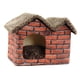 thumbnail image 1 of Cama para mascotas, forma de casa, cama para dormir, cómoda tienda plegable para mascotas, almohadilla extraíble cálida para suministros para perros p, 1 of 5