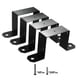 thumbnail image 1 of 4 Pcs 4x4 Correa Post Ties | Soportes de poste de cerca de uso pesado con recubrimiento de polvo negro | Soportes de poste de 4 "x4" para viga de madera y soportes de montaje de gazebo, 1 of 3