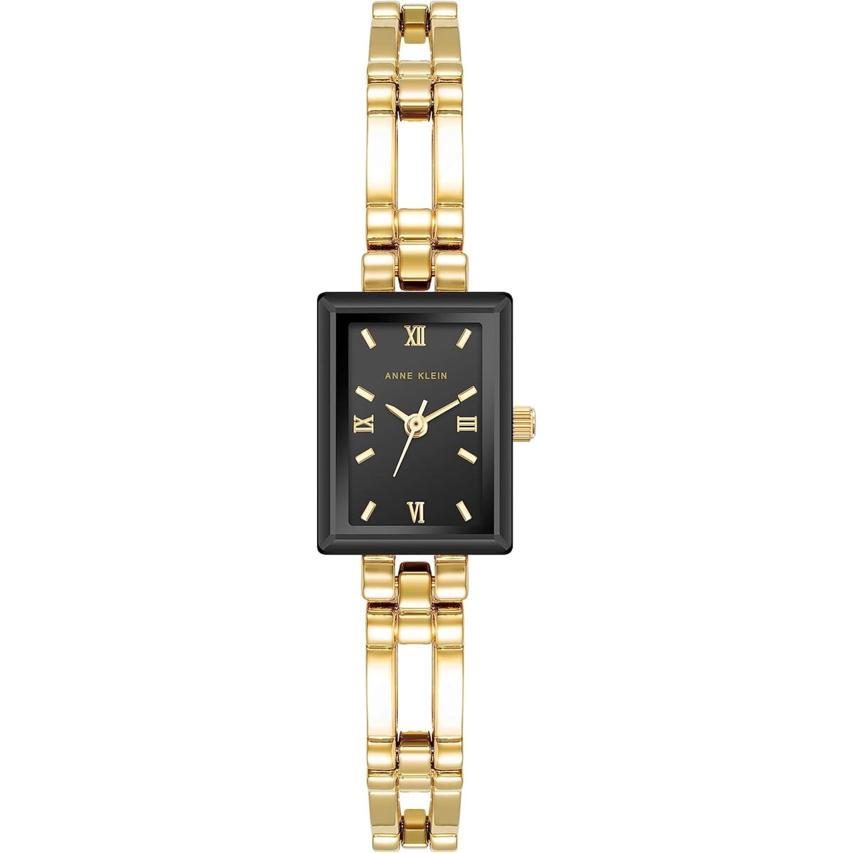 Reloj Mujer Anne Klein Pulsera Dorada Esfera Negra