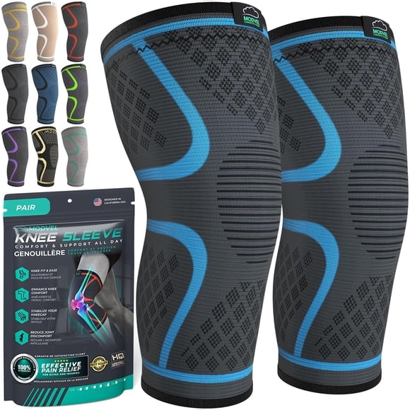 Rodillera Modvel Compression para mujeres y hombres, paquete de 2