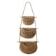 thumbnail image 5 of Cestas de frutas colgantes para interiores, soporte para maceta, cesta de almacenamiento multifuncional, cesta colgante de macramé para r bomb , MARRÓN Marrón, 5 of 5