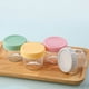 thumbnail image 4 of [Paquete de 6] Recipiente para aderezo de ensalada para llevar, recipiente pequeño de vidrio de 100 ml para condimentos con tapas, juego de tazas para salsa para mojar, recipientes para salsa reutiliz, 4 of 5