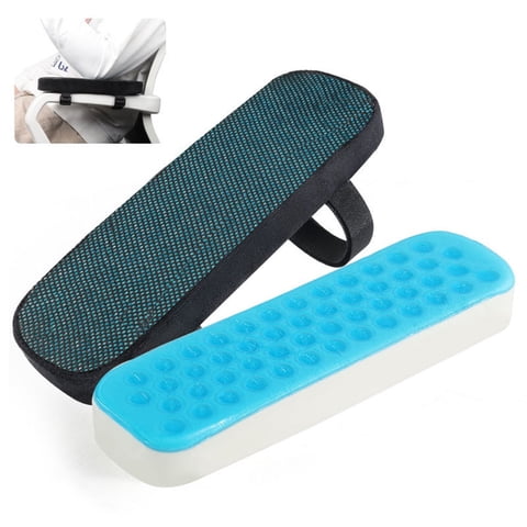 Xusx111 - Un Par De Silla Reposabrazos Refrigeración Gel Cojines Codo Almohada Alivio De Presión Silla De Oficina Silla De Juego Reposabrazos Con Almohadillas De Reposabrazos De Espuma De Memoria Conj