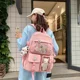 thumbnail image 2 of Girls Backpack Cute School Bags Student Teens Girls Pockets Women Laptop Backpack Harajuku Kids Waterproof Nylon Korean Leisure, 2 of 3