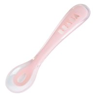 Beaba - Cuchara Ergonómica De 2Da Edad, Color Rosado