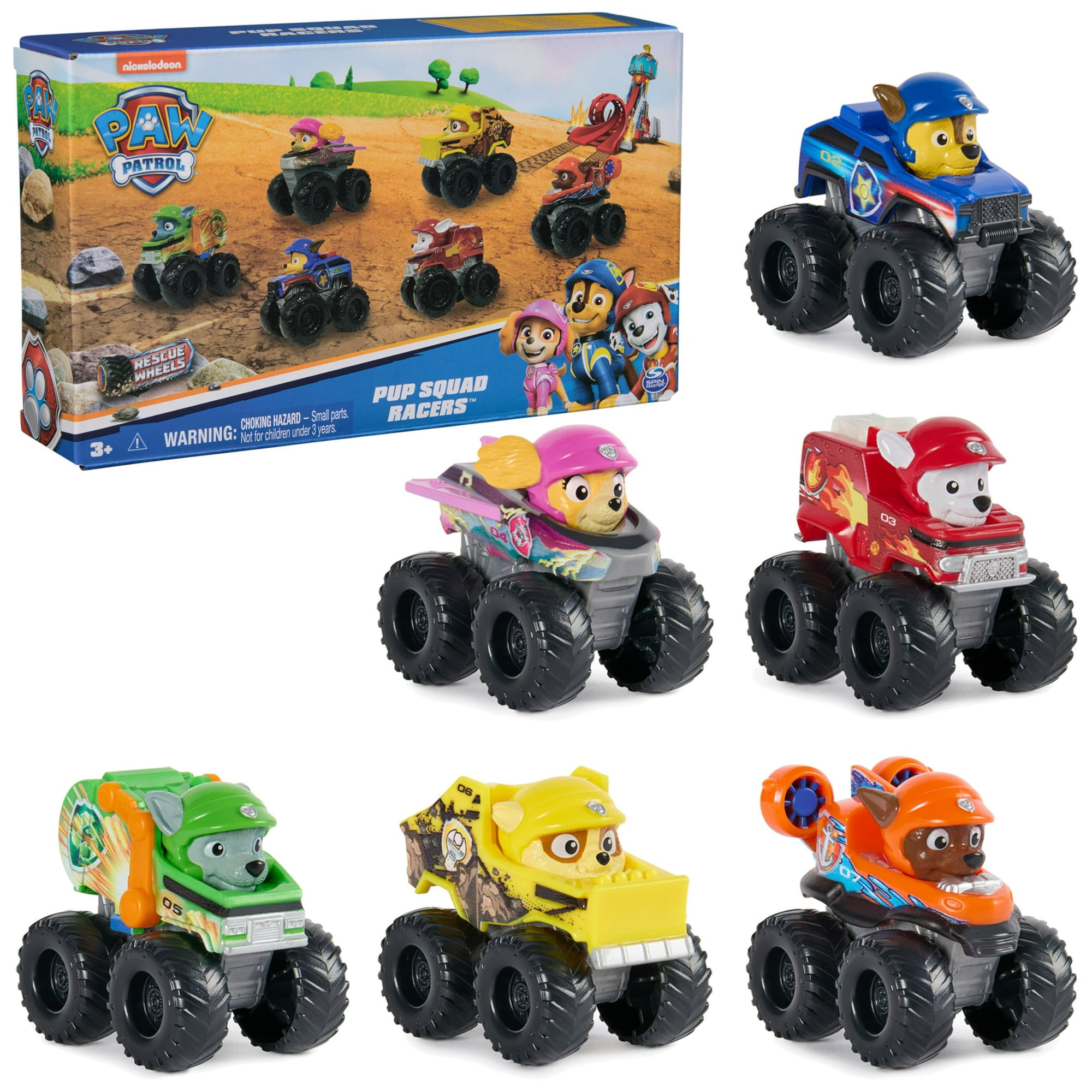 Set De Regalo De Toy Cars Paw Patrol Rescue Wheels, 6 Piezas