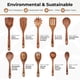 thumbnail image 4 of Juego de utensilios de cocina Woodenhouse, 10 cucharas de madera de teca, 4 of 6