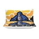 thumbnail image 4 of Black Yellow Cow Print Gorilla Tag Comforter Set Soft 3 Pcs Twin Bedding Sets Thicken for All Season, 4 of 5