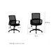 thumbnail image 2 of Silla de escritorio oficina Ryan color negro, 2 of 3